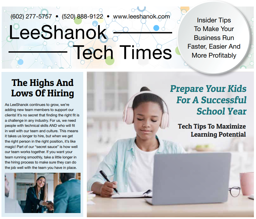 August 2023 LeeShanok Tech Times