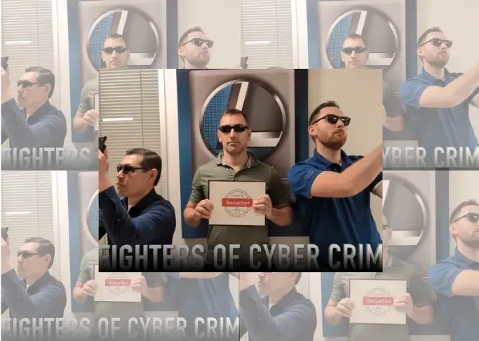 Cybersecurity collage