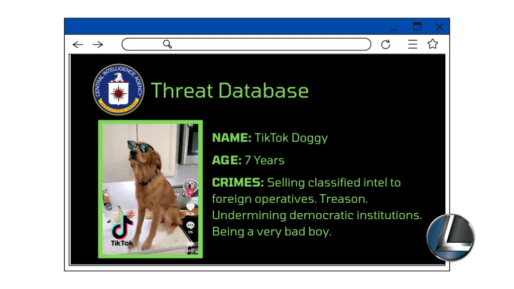 CIA TikTok Threat Database Dog
