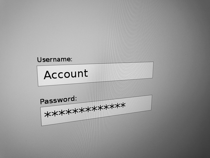 Username and Password Screen